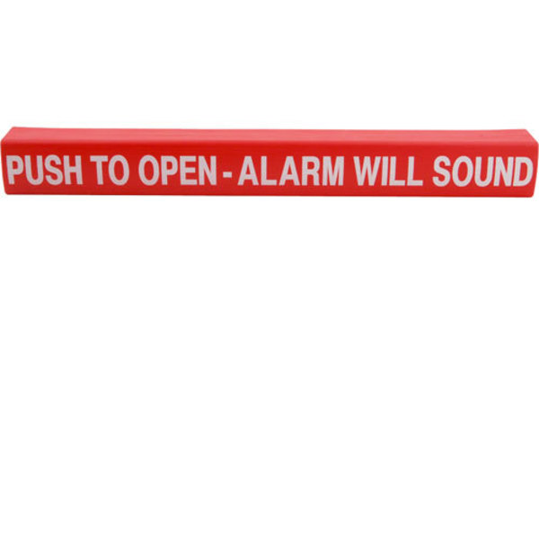 Detex Wrap, Push Pad , Push To Open, Red 101810-1